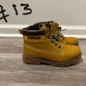Caterpillar Golden Brown Ankle Boots